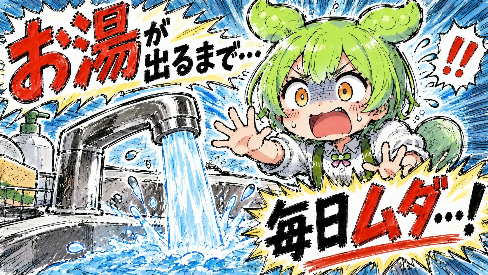 【犯人は?】お湯が出るまで捨てる水、本当は"お湯代"だった