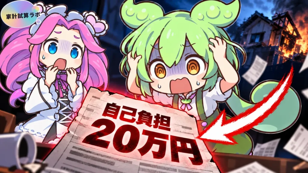 【損保ジャパン】火災保険を節約しようとしたら自己負担20万円になったのだ